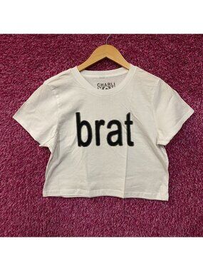 Charli XCX Brat Cropped T-Shirt Large